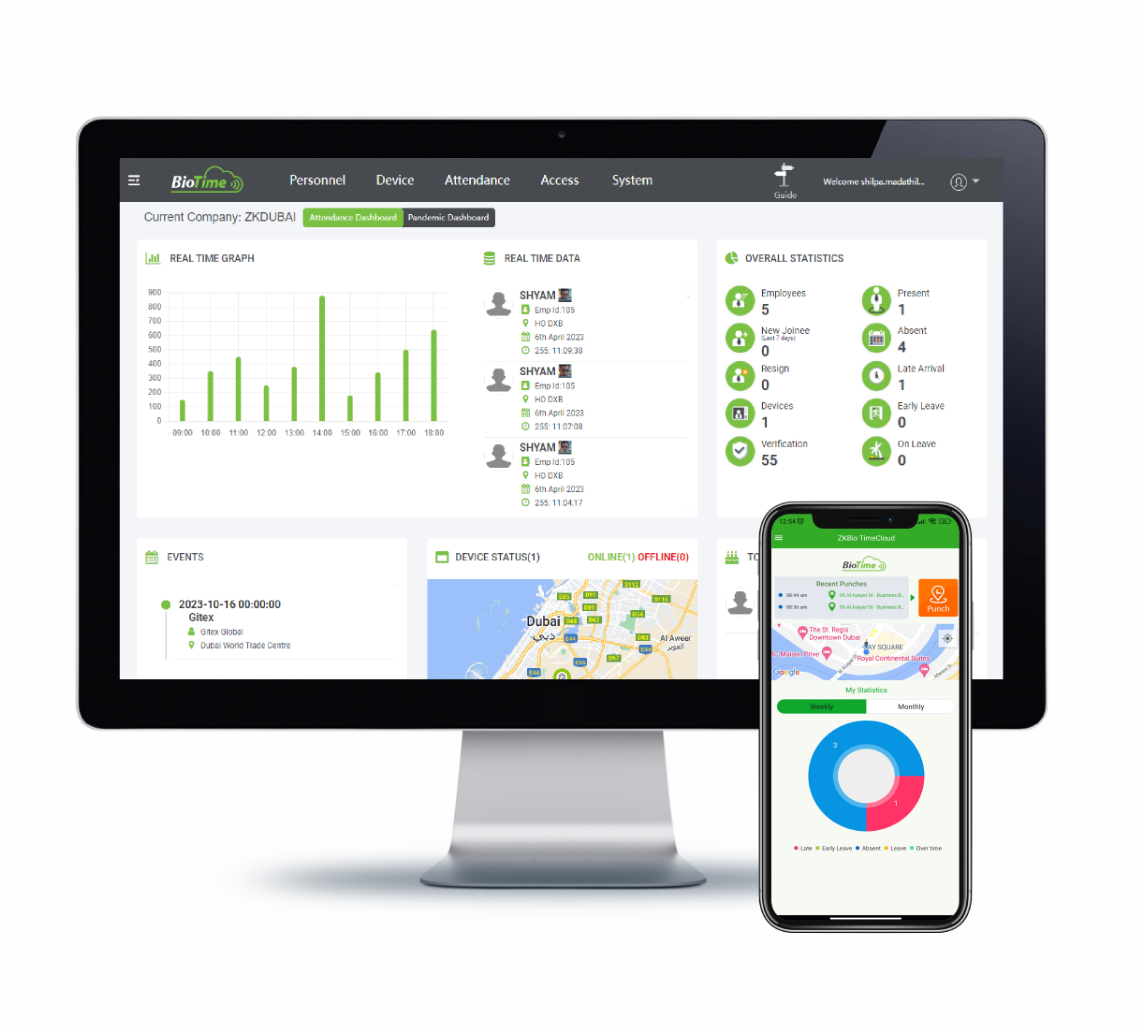 BioTime Cloud Software